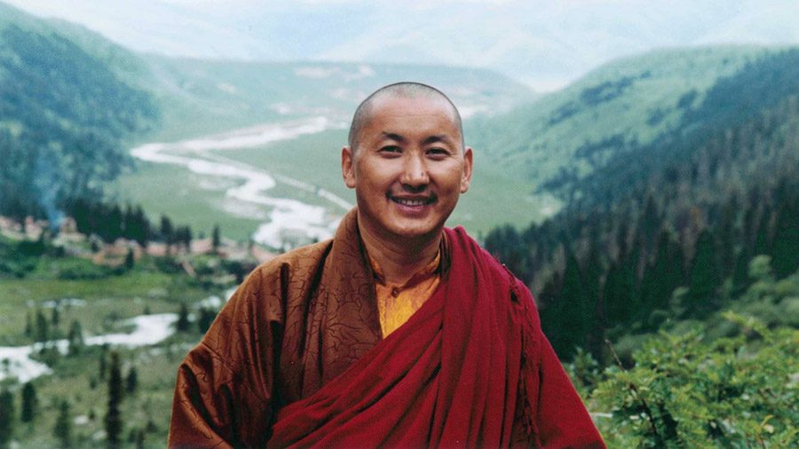 Ranyak Patrul Rinpoche with Dzogchen Valley behind